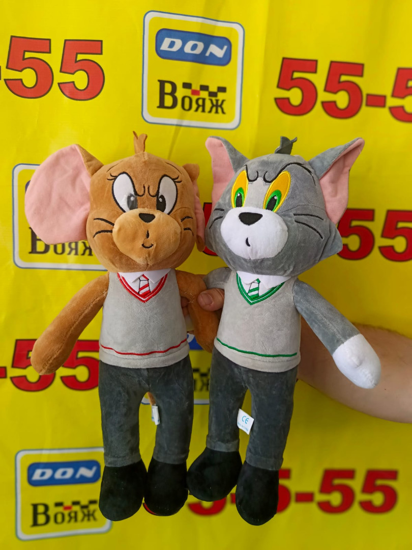 Мягкая игрушка 'Кот и мышка'