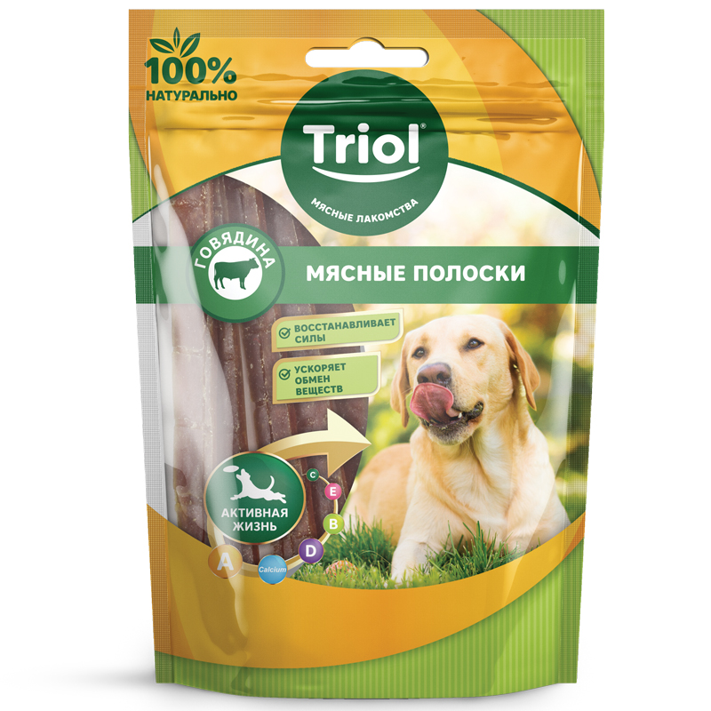 10171010 Лакомство для собак «Мясные полоски из говядины», 70г