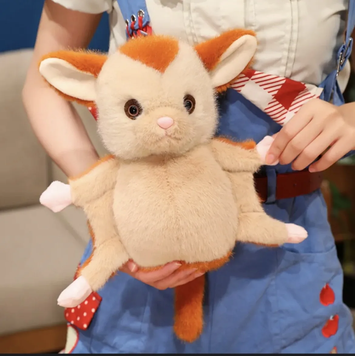 4887-23 мягкая игрушка летучая мышь,23см