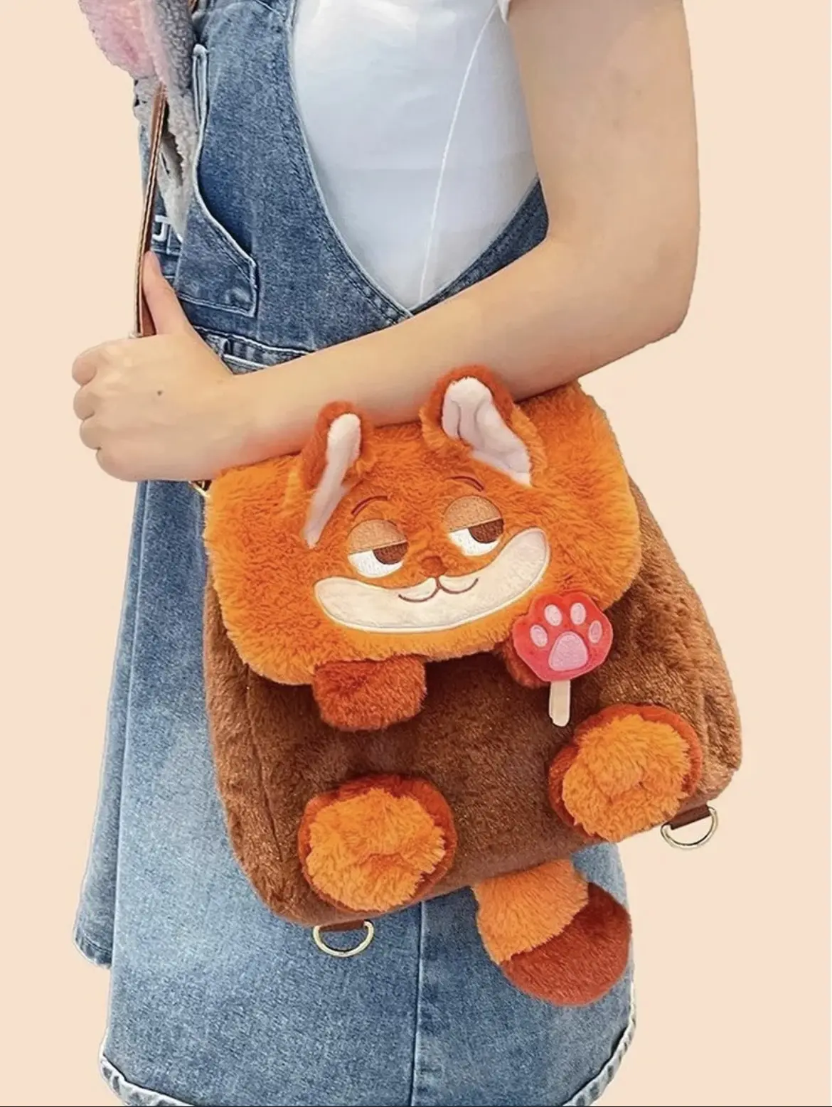 7221 рюкзак мягкий лис