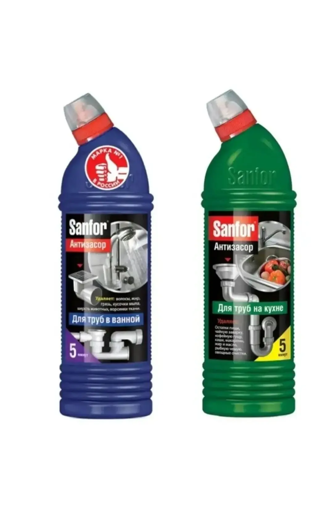 1038 Средство для чистки труб, Sanfor, 1000 г