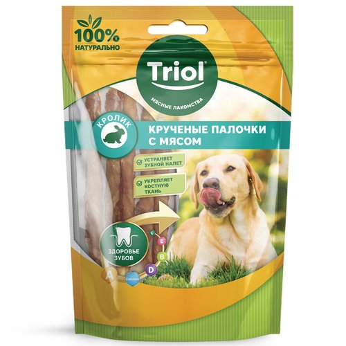10171016 Лакомство для собак «Крученые палочки с мясом кролика», 70г
