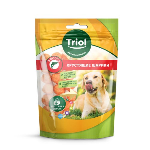 10171152 Лакомство для собак «Хрустящие шарики из лосося», 70г