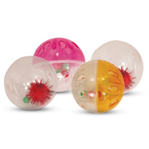 Набор игрушек для кошек "Активная игра 3" (4 мяча d45мм)
