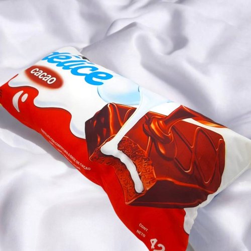 6290-2 МЯГКАЯ ПОДУШКА ШОКОЛАДКА 80*40