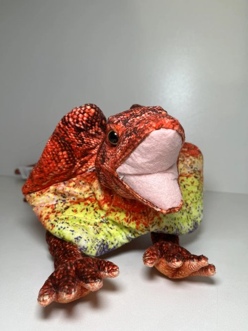 9418-55 мягкая игрушка ящерица,55см