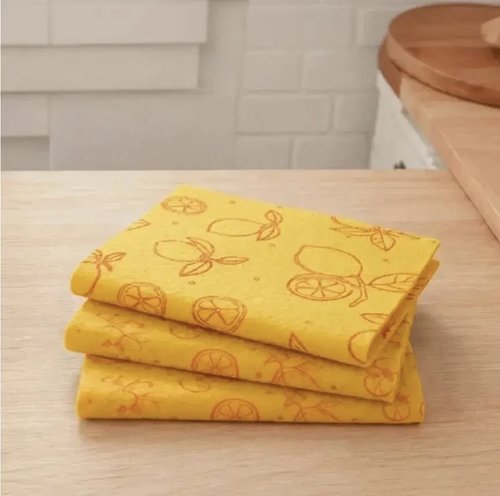 2101 Тряпка для уборки, BonHome, 35х35 см, 3 шт., в ассортименте