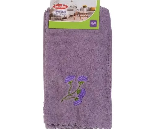 2104 Тряпка для уборки, BonHome, 30х50 см, в ассортименте