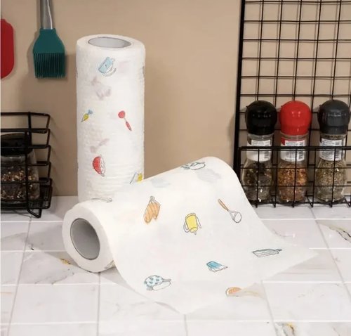 2103 Тряпка для уборки, BonHome, 25х25 см, 50 шт., в ассортименте