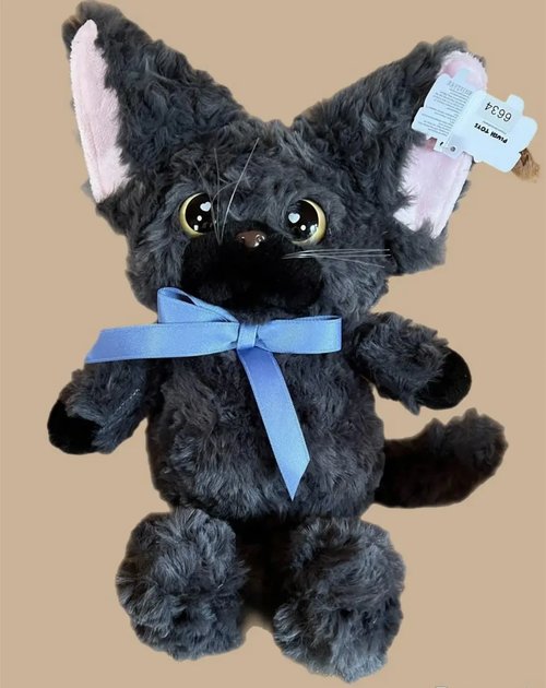 4824-23 Мягкая игрушка "Кот большие глазки",23см