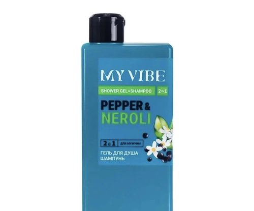 2142 Гель для душа + шампунь для мужчин 2 в 1 "My Vibe", 400 мл, в ассортименте