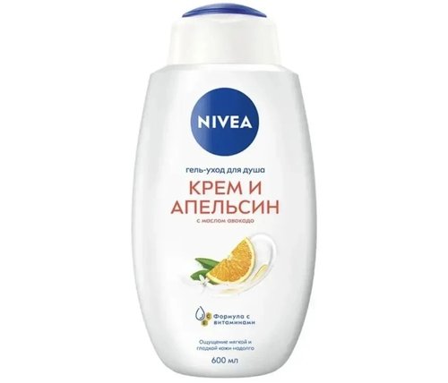 2174 Гель-уход для душа, Nivea, 600 мл, в ассортименте