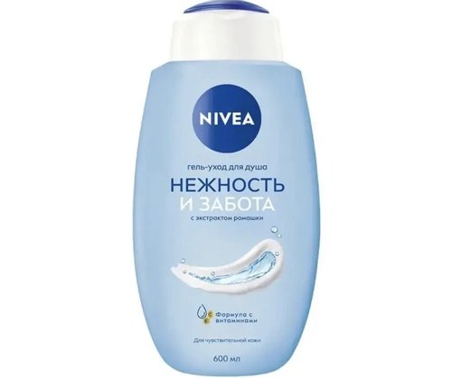 2174 Гель-уход для душа, Nivea, 600 мл, в ассортименте