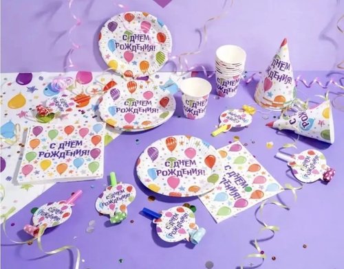 2194 Салфетка трёхслойная, PARTY, 33х33 см, 18 шт., в ассортименте