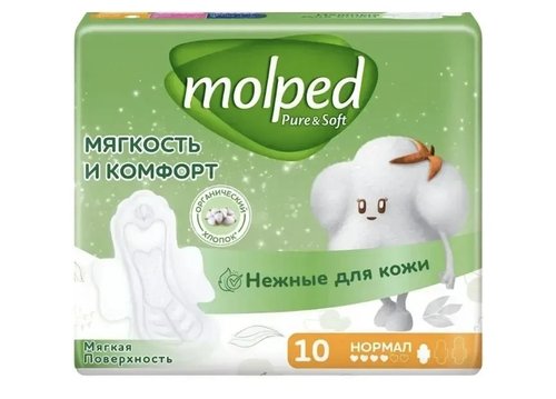 2228 Прокладки Molped Pure & Soft Normal 10шт.